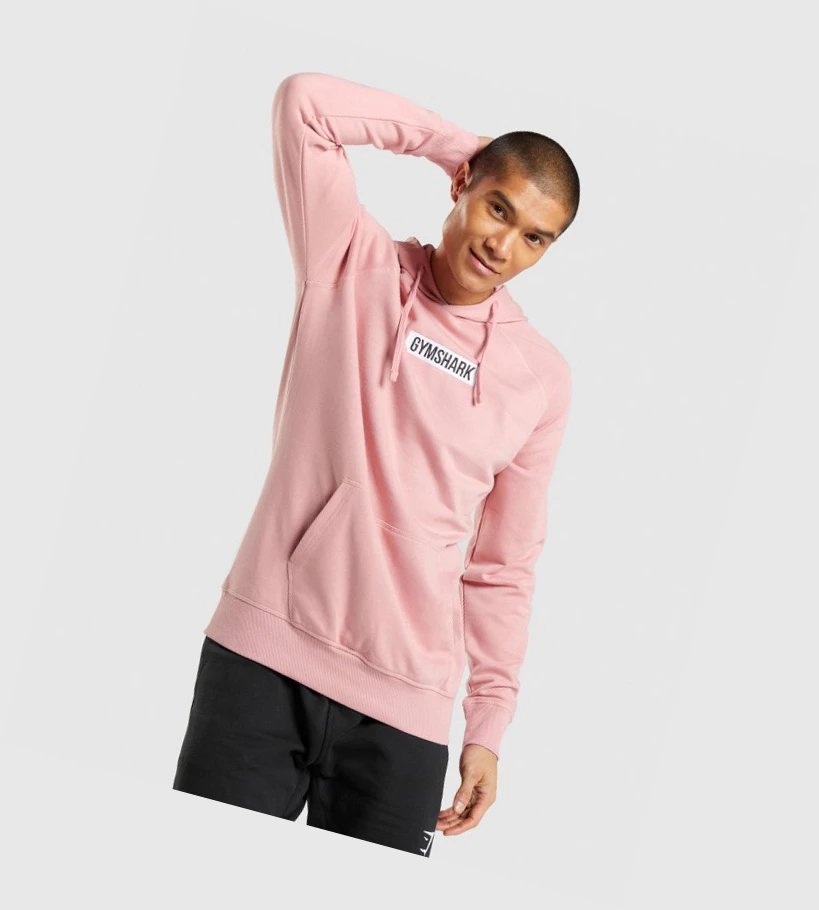 Sudadera Con Capucha Gymshark Central Hombre Rosas | AJHMYSQ-84