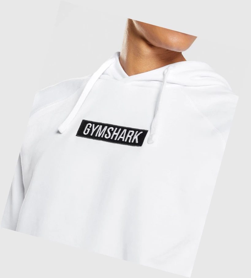 Sudadera Con Capucha Gymshark Central Hombre Blancos | BMOKSHE-34