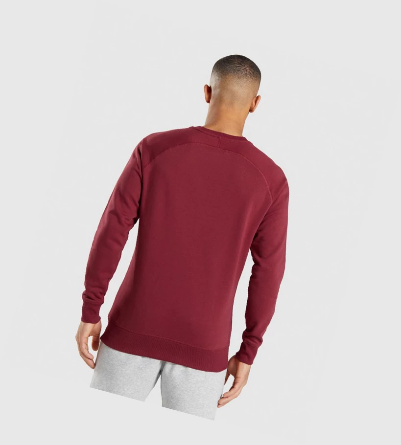 Sudadera Con Capucha Gymshark Crest Sweatshirt Hombre Vino Rojos | BLAJTKR-54