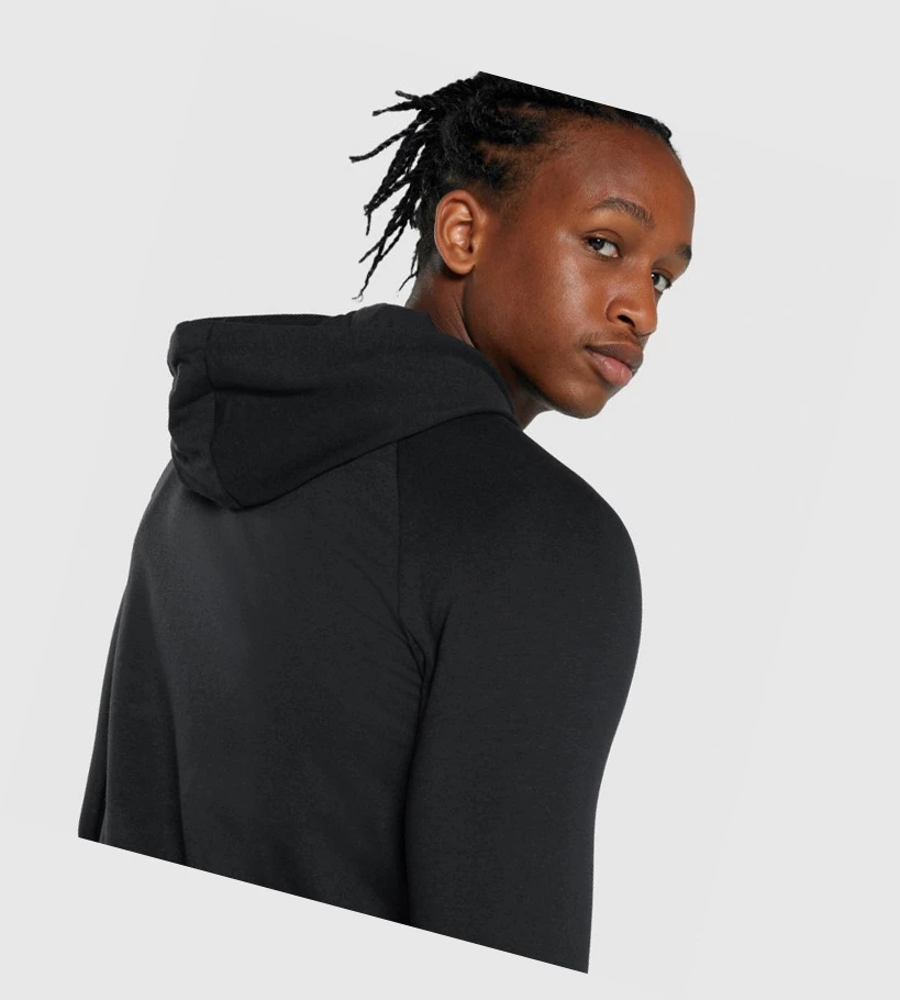 Sudadera Con Capucha Gymshark Critical 2.0 Zip Up Hombre Negros | PUANXJZ-06