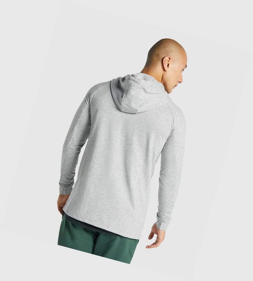 Sudadera Con Capucha Gymshark Critical 2.0 Zip Up Hombre Grises Claro | XTISPLA-15