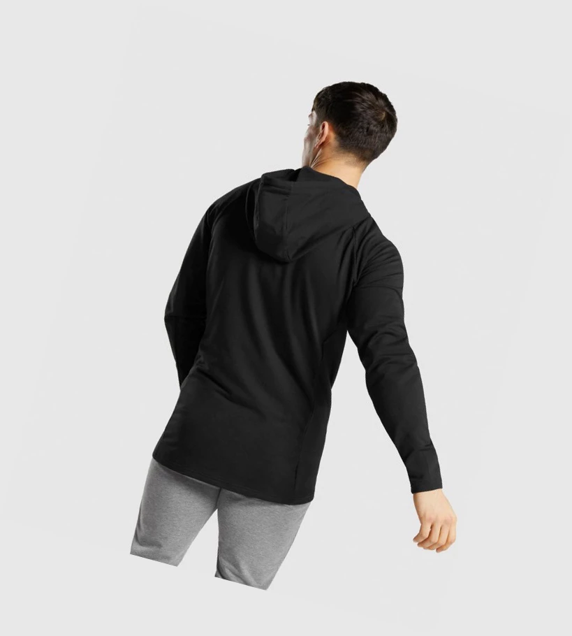 Sudadera Con Capucha Gymshark Critical Zip Hombre Negros | YQUPLJD-95