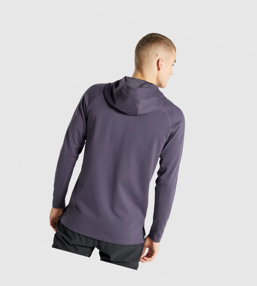 Sudadera Con Capucha Gymshark Studio Hombre Morados Oscuro | MCRKPYB-04