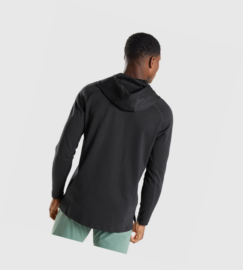 Sudadera Con Capucha Gymshark Studio Hombre Negros | VFZJREN-62