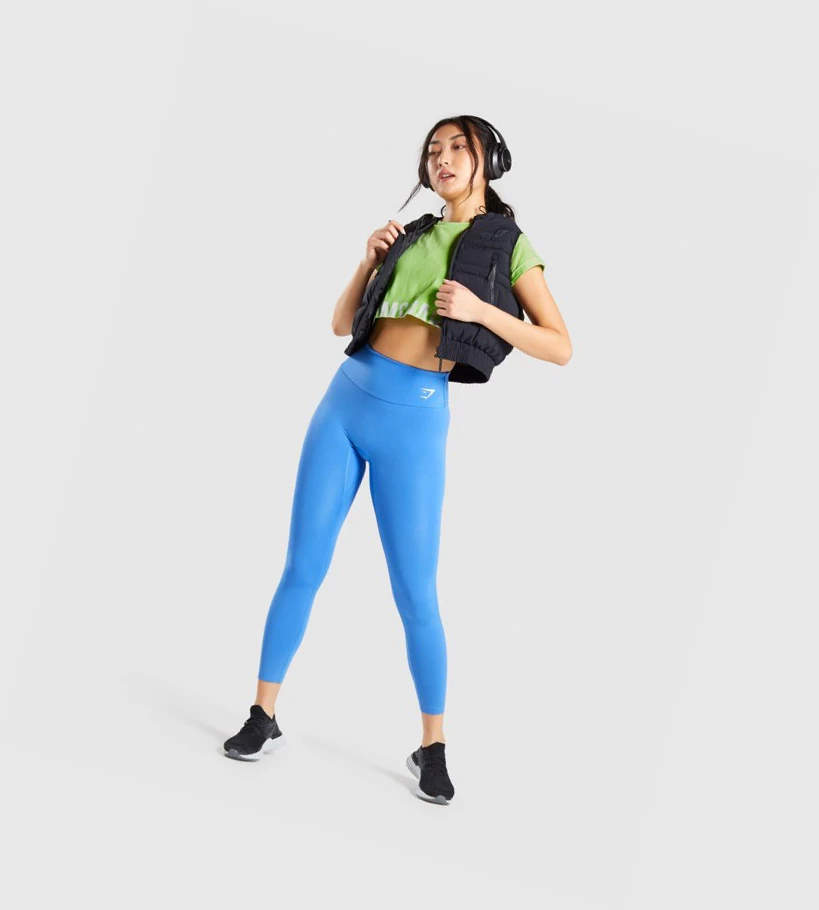 Sudaderas Gymshark Fraction Crop Top Mujer Verdes | CAKHURE-98