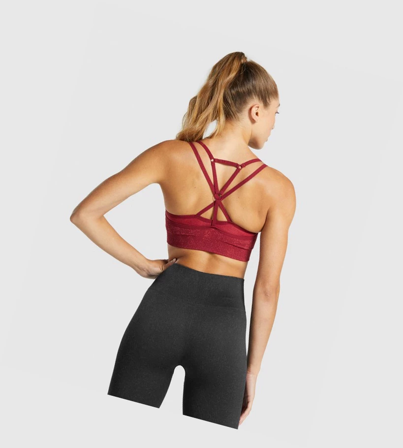 Sujetadores Deportivos Gymshark Adapt Fleck Seamless Mujer Vino | ILFGQKX-84