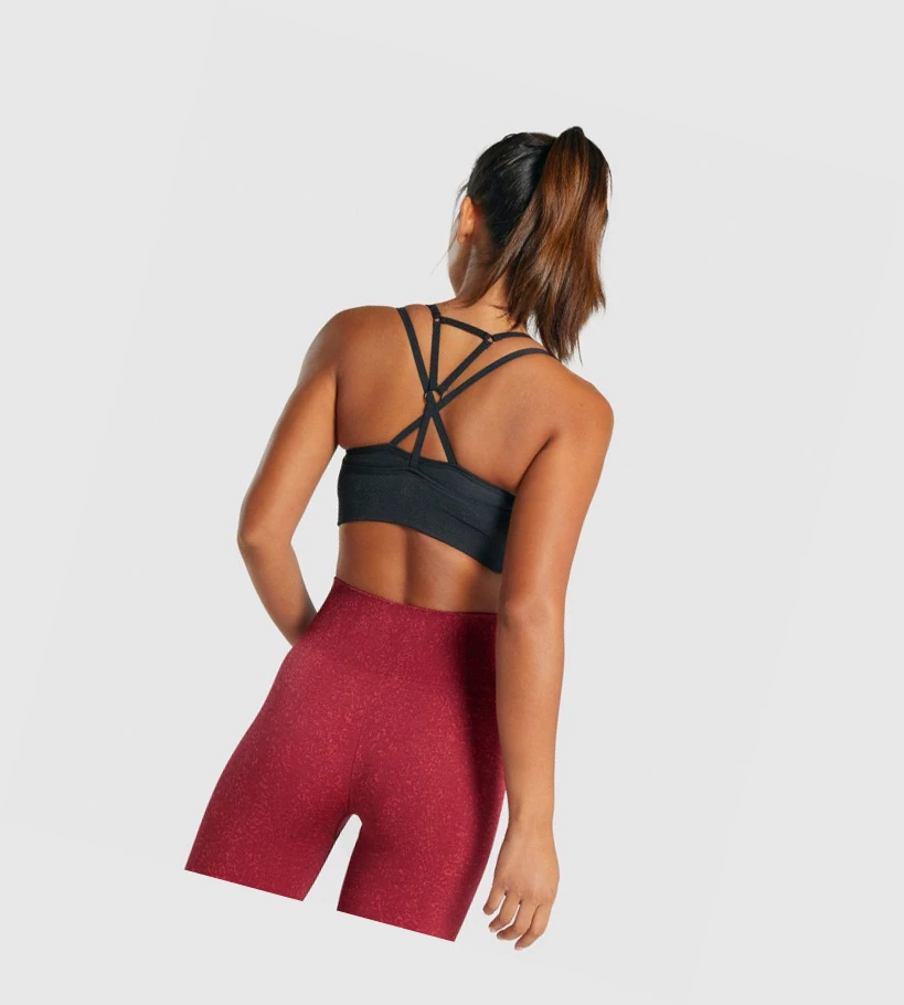 Sujetadores Deportivos Gymshark Adapt Fleck Seamless Mujer Negros | NITWZRC-60