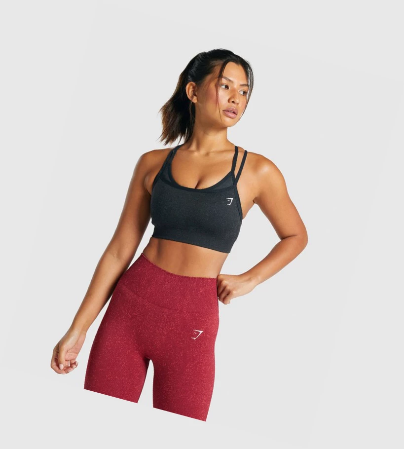 Sujetadores Deportivos Gymshark Adapt Fleck Seamless Mujer Negros | NITWZRC-60