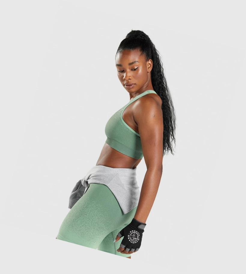 Sujetadores Deportivos Gymshark Adapt Ombre Seamless Mujer Verdes Verdes Claro | TWMYKXI-28