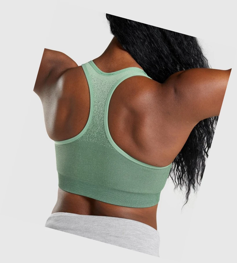 Sujetadores Deportivos Gymshark Adapt Ombre Seamless Mujer Verdes Verdes Claro | TWMYKXI-28