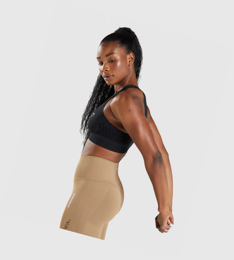 Sujetadores Deportivos Gymshark Energy Seamless Mujer Negros | YFNPUJC-07