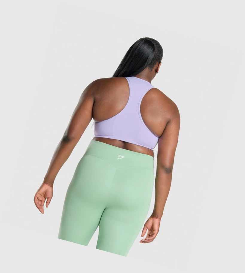 Sujetadores Deportivos Gymshark Essential Racer Back Entrenamiento Mujer Morados Claro | WICZVJA-43