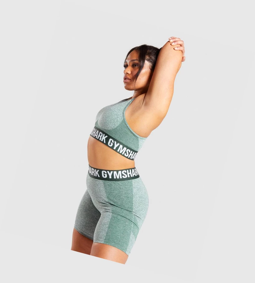 Sujetadores Deportivos Gymshark Flex Mujer Verdes Oscuro | BVZOTYR-32