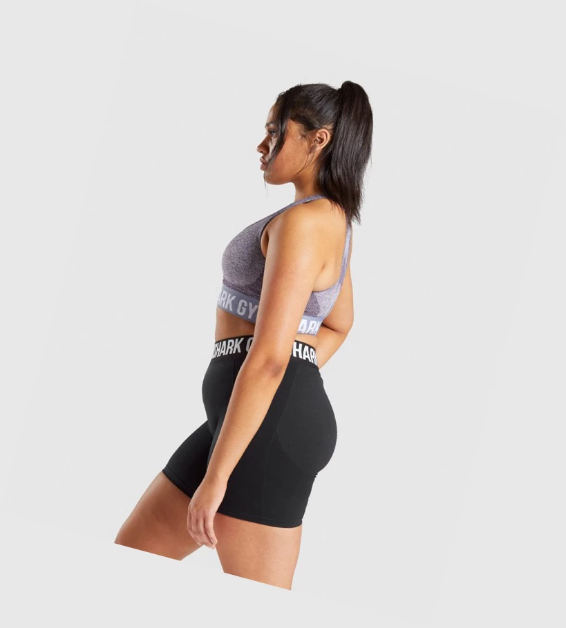 Sujetadores Deportivos Gymshark Flex Mujer Morados | EXYBRDW-58