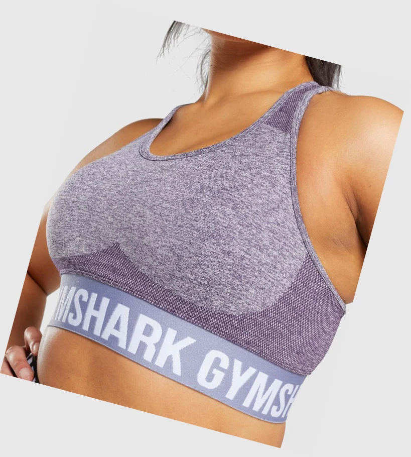 Sujetadores Deportivos Gymshark Flex Mujer Morados | EXYBRDW-58