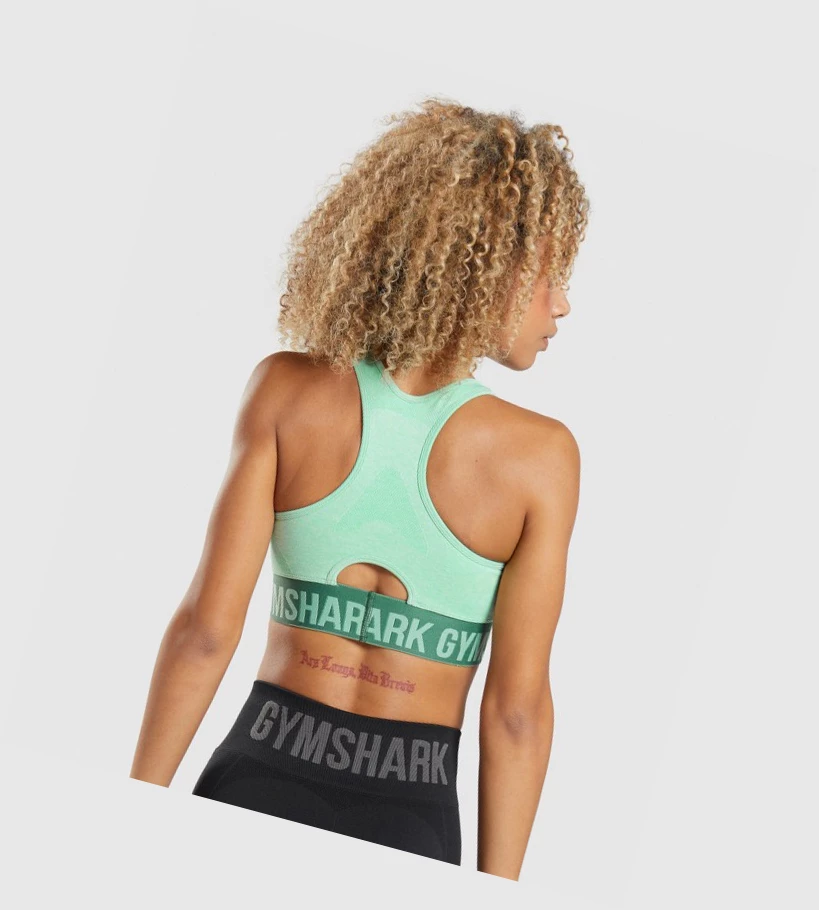 Sujetadores Deportivos Gymshark Flex Mujer Verdes | MYUVKCT-89