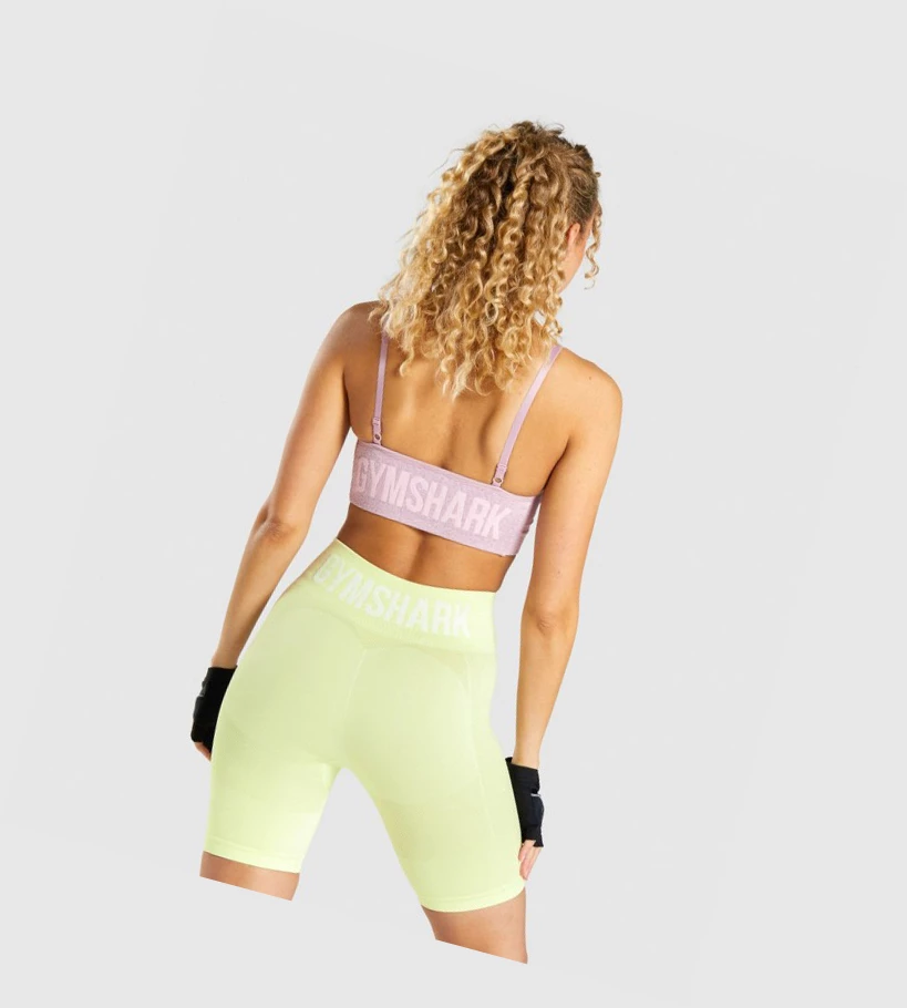 Sujetadores Deportivos Gymshark Flex Tiras Mujer Morados Claro | RQLPBSK-95