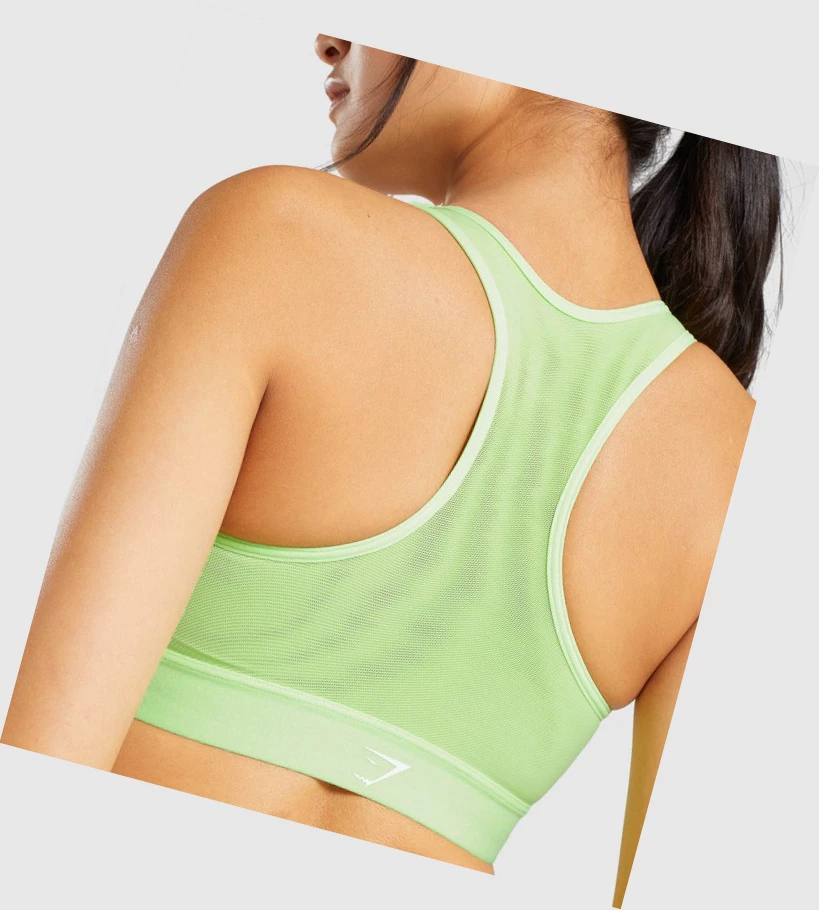 Sujetadores Deportivos Gymshark Ligeros High Support Entrenamiento Mujer Verdes | CZOIBRA-82