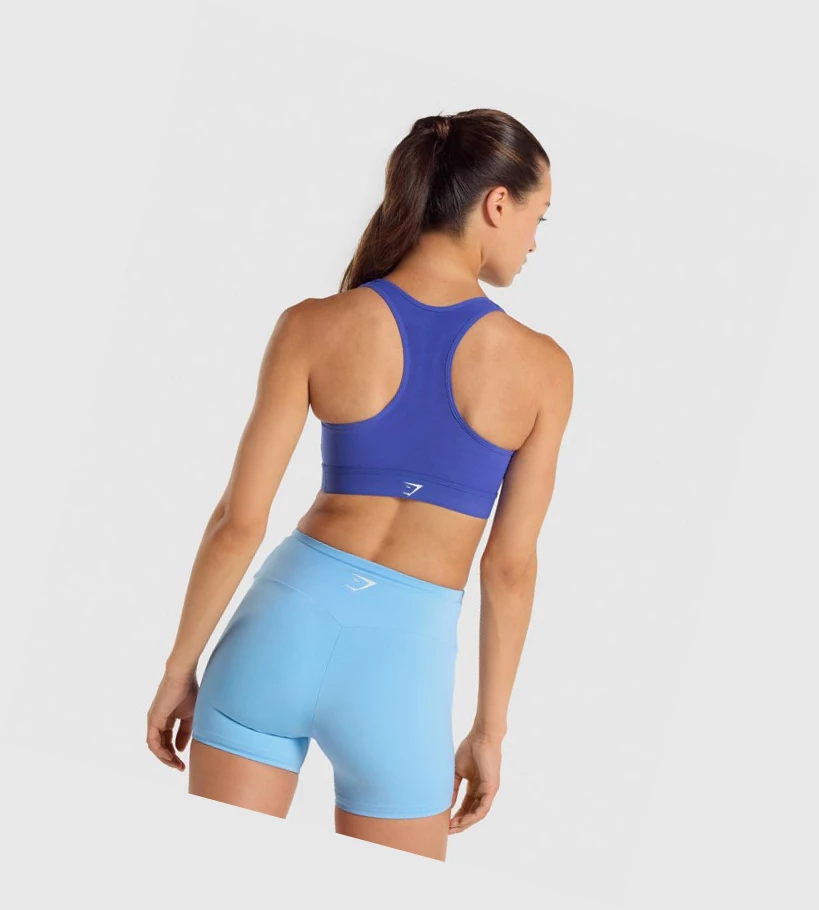 Sujetadores Deportivos Gymshark Ligeros High Support Entrenamiento Mujer Azules Oscuro | YLIVZKE-06