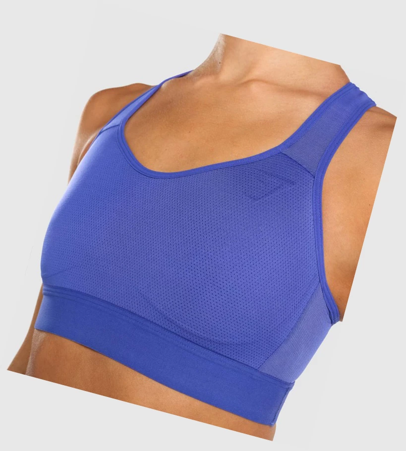 Sujetadores Deportivos Gymshark Ligeros High Support Entrenamiento Mujer Azules Oscuro | YLIVZKE-06