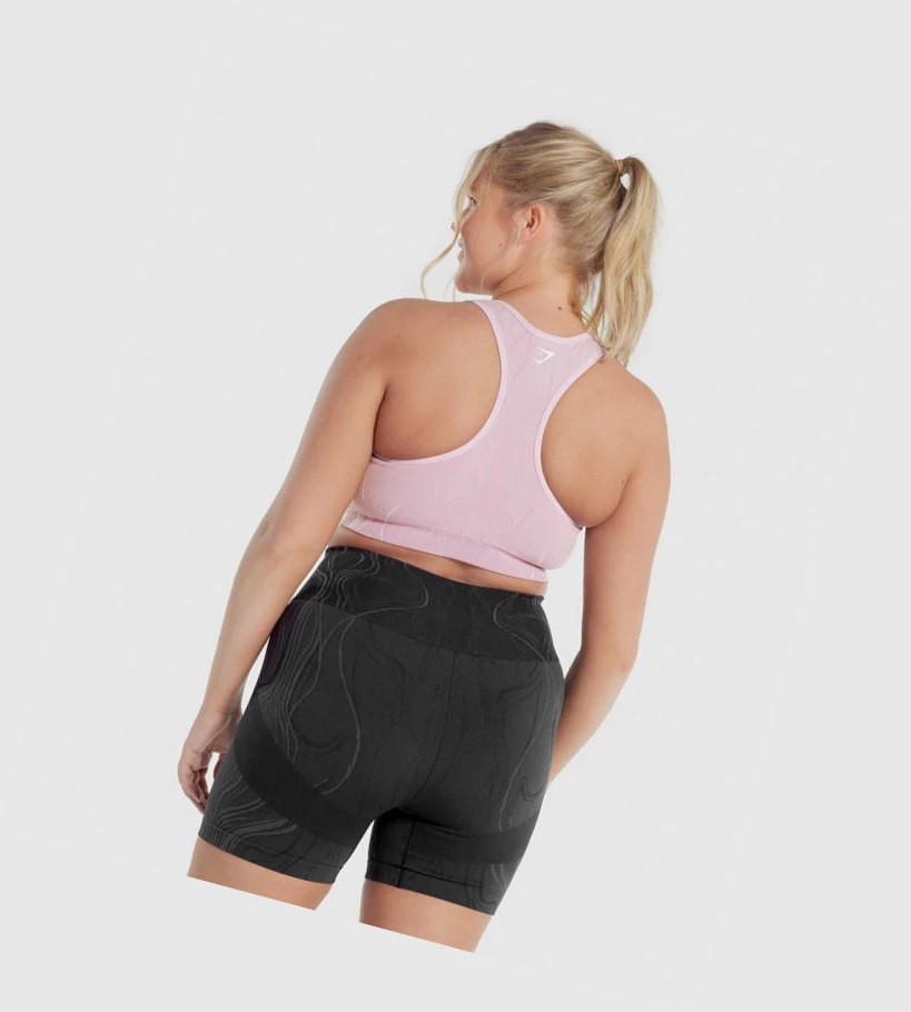 Sujetadores Deportivos Gymshark Mercury Seamless Mujer Morados Claro | VBCEHYL-03