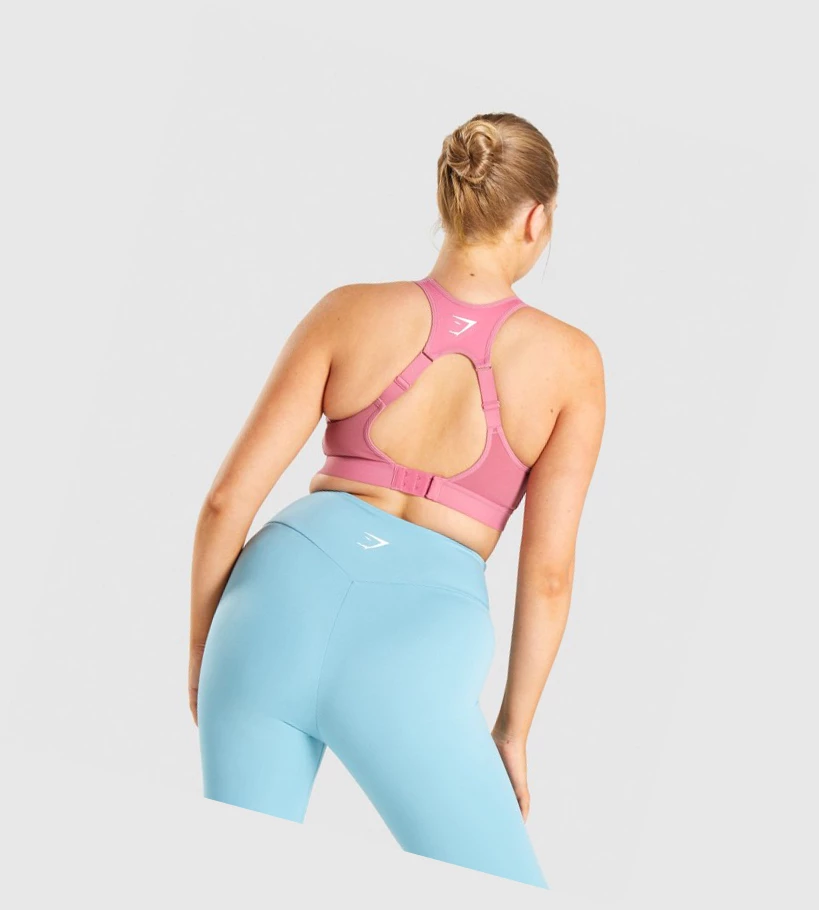 Sujetadores Deportivos Gymshark Open Back Entrenamiento Mujer Rosas | DKPXCYU-81