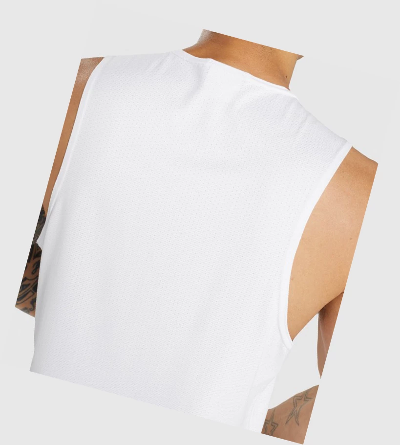 Camiseta Tirantes Gymshark Arrival Hombre Blancos | MNYAGCX-26