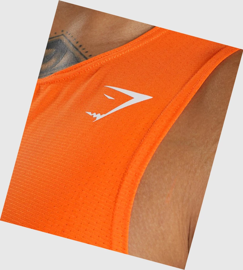 Camiseta Tirantes Gymshark Arrival Hombre Naranjas | JIWBXDS-53