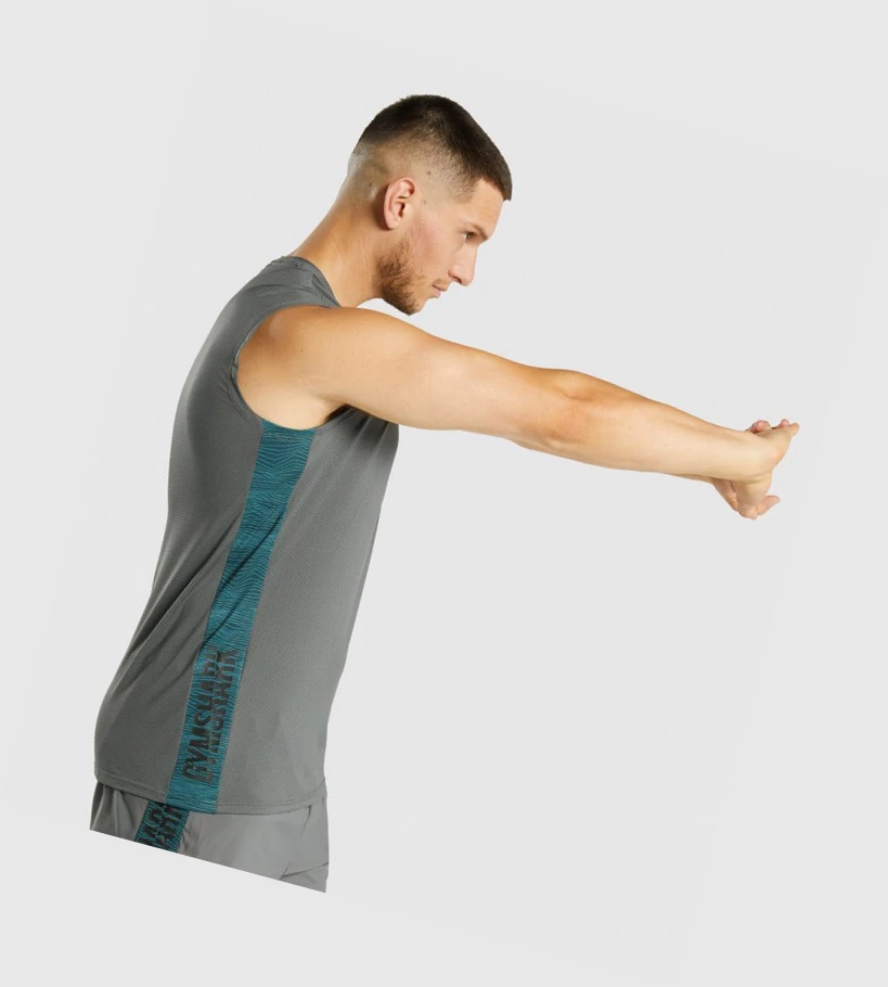 Camiseta Tirantes Gymshark Deporte Hombre Grises | AMWXBVJ-53