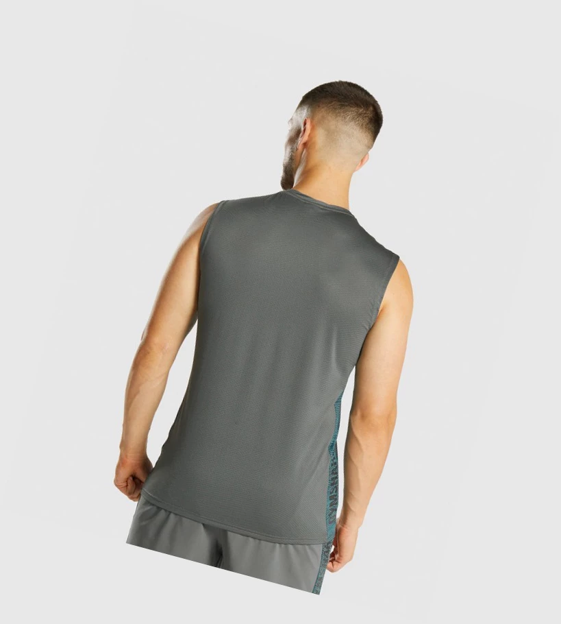 Camiseta Tirantes Gymshark Deporte Hombre Grises | AMWXBVJ-53