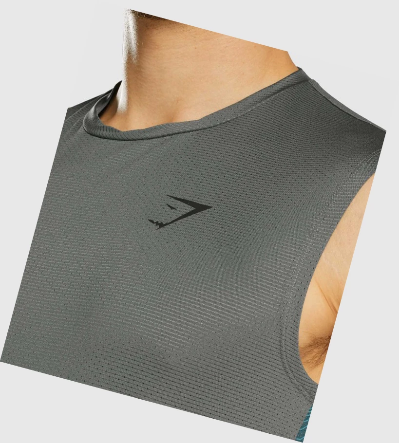 Camiseta Tirantes Gymshark Deporte Hombre Grises | AMWXBVJ-53