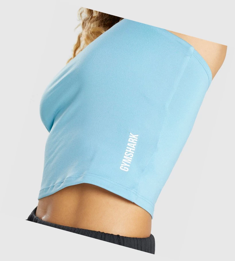 Camiseta Tirantes Gymshark Pause Cami Mujer Azules Claro | EXTYUQR-02