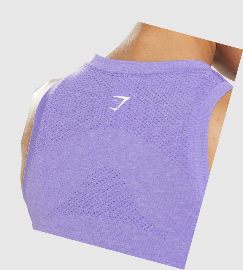 Camiseta Tirantes Gymshark Vital Seamless 2.0 Light Mujer Morados Claro | UXRCHEG-51