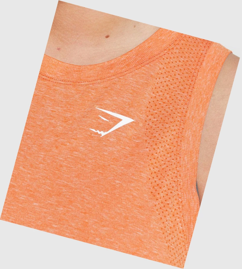 Camiseta Tirantes Gymshark Vital Seamless 2.0 Light Mujer Albaricoque Naranjas | XGTPARE-67